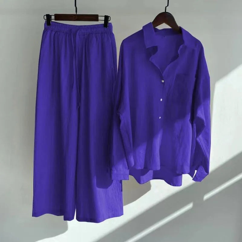 fashionable Women's Slacks Cotton Shirt 2.0
