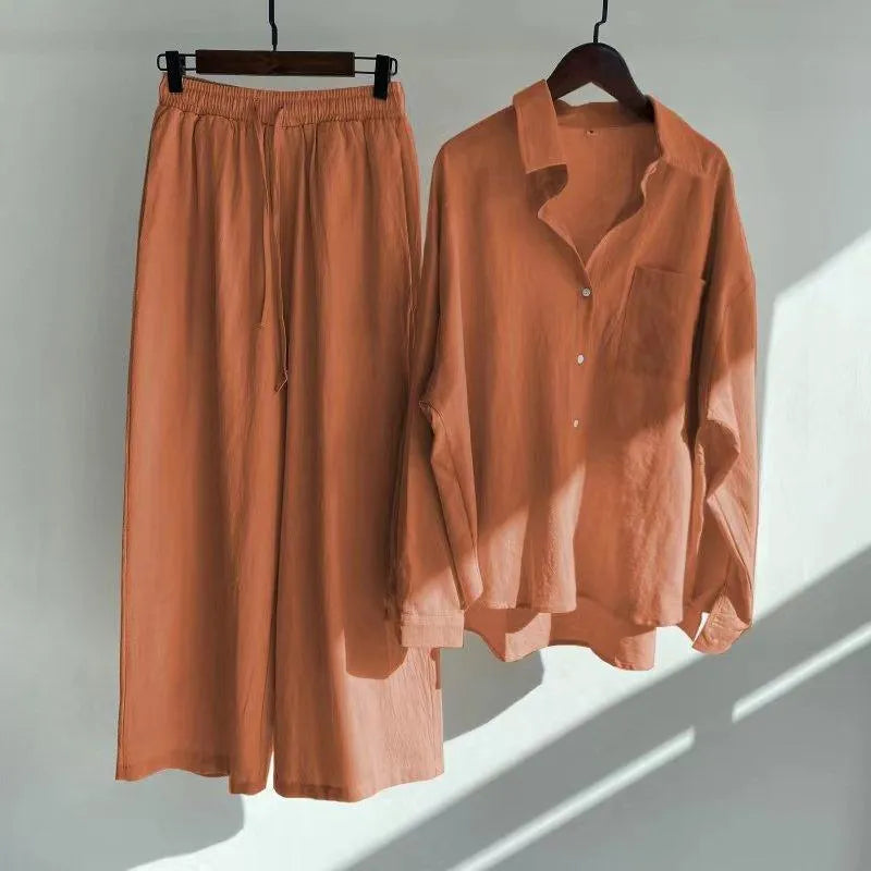 fashionable Women's Slacks Cotton Shirt 2.0