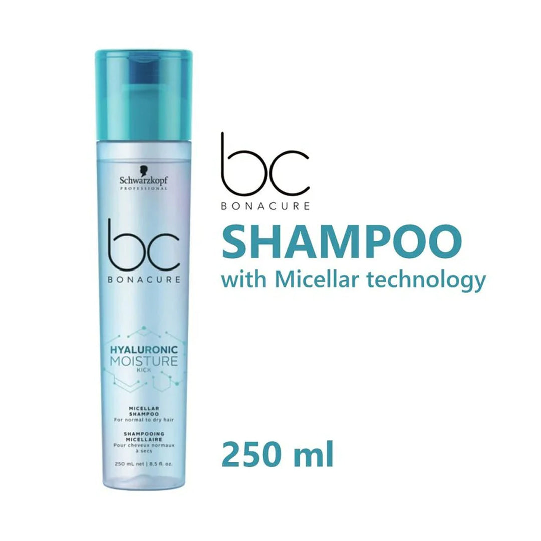SCHWARZKOPF PROFESSIONAL BC BONACURE HYALURONIC MOISTURE KICK MICELLAR SHAMPOO (250 ML)