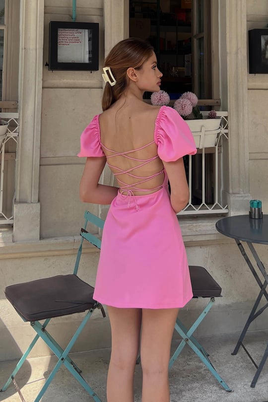 Moments of Bliss Pink Mini Dress