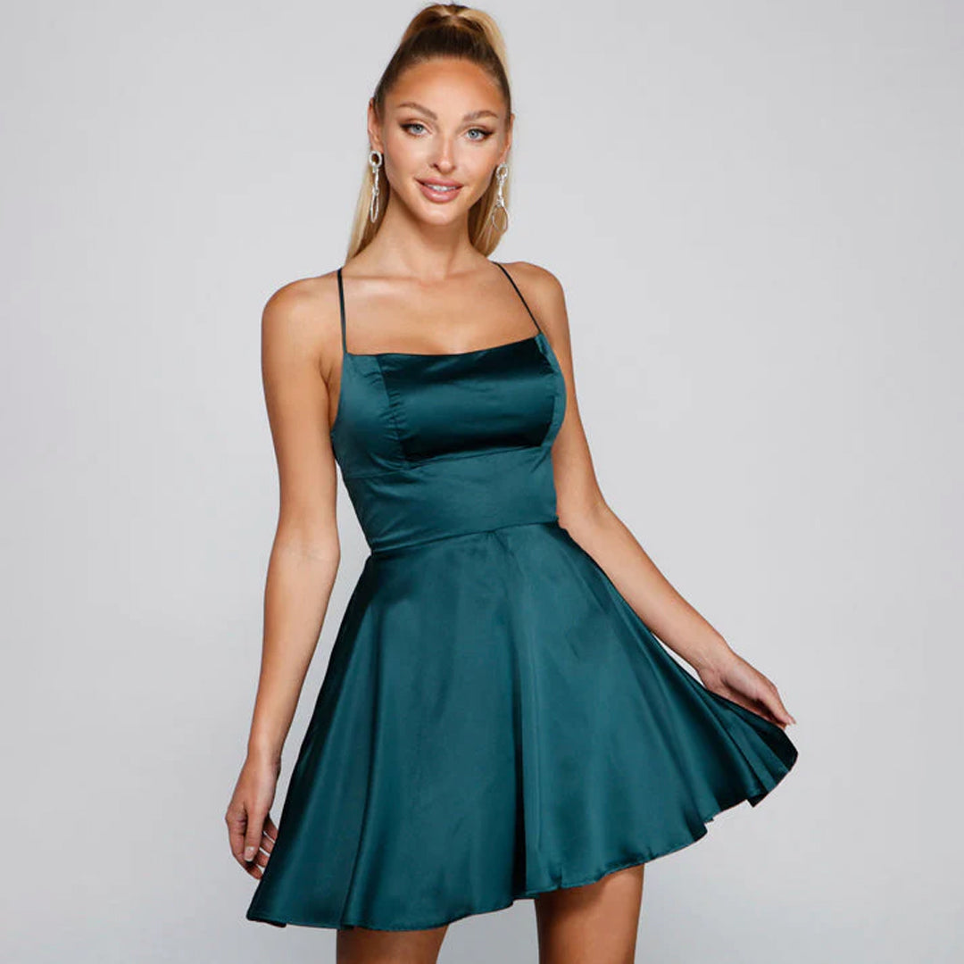 Silky swing dress