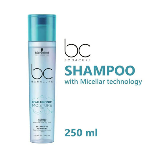 SCHWARZKOPF PROFESSIONAL BC BONACURE HYALURONIC MOISTURE KICK MICELLAR SHAMPOO (250 ML)