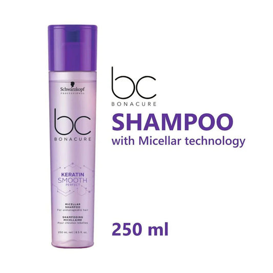 SCHWARZKOPF PROFESSIONAL BC BONACURE KERATIN SMOOTH PERFECT MICELLAR SHAMPOO (250 ML)