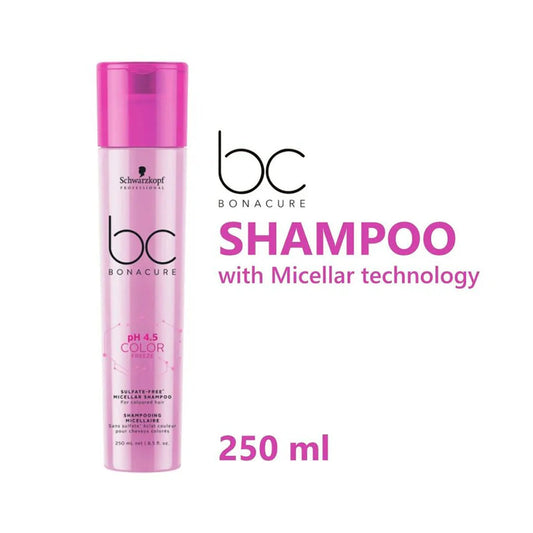 SCHWARZKOPF PROFESSIONAL BC BONACURE PH4.5 COLOR FREEZE SULFATE FREE MICELLAR SHAMPOO (250 ML)