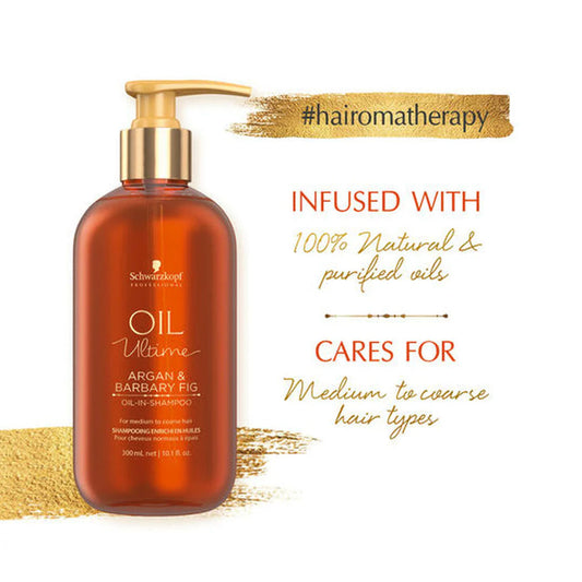 SCHWARZKOPF PROFESSIONAL OIL ULTIME - ARGAN & BARBARY FIG OIL-IN SHAMPOO