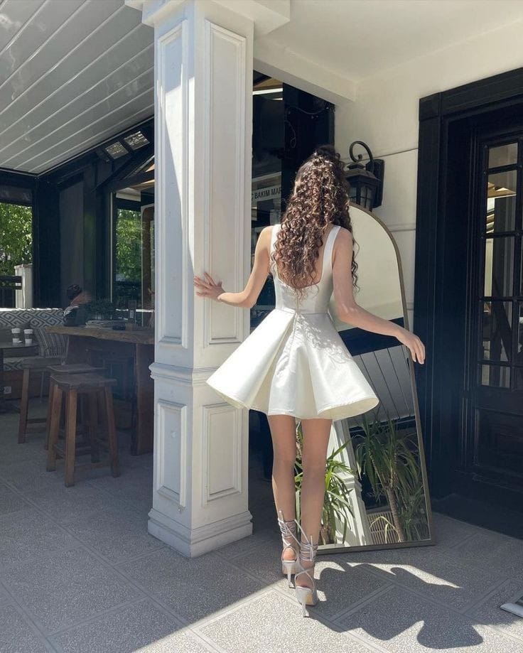 Perfect prom satin dress