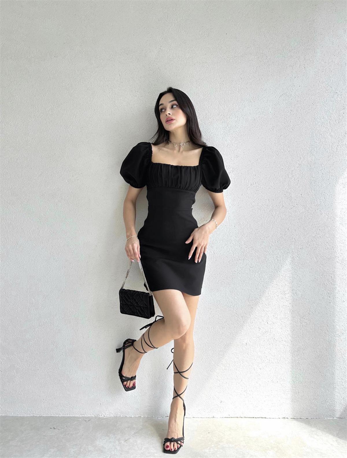 Love Me Like A Hell Mini Black Dress